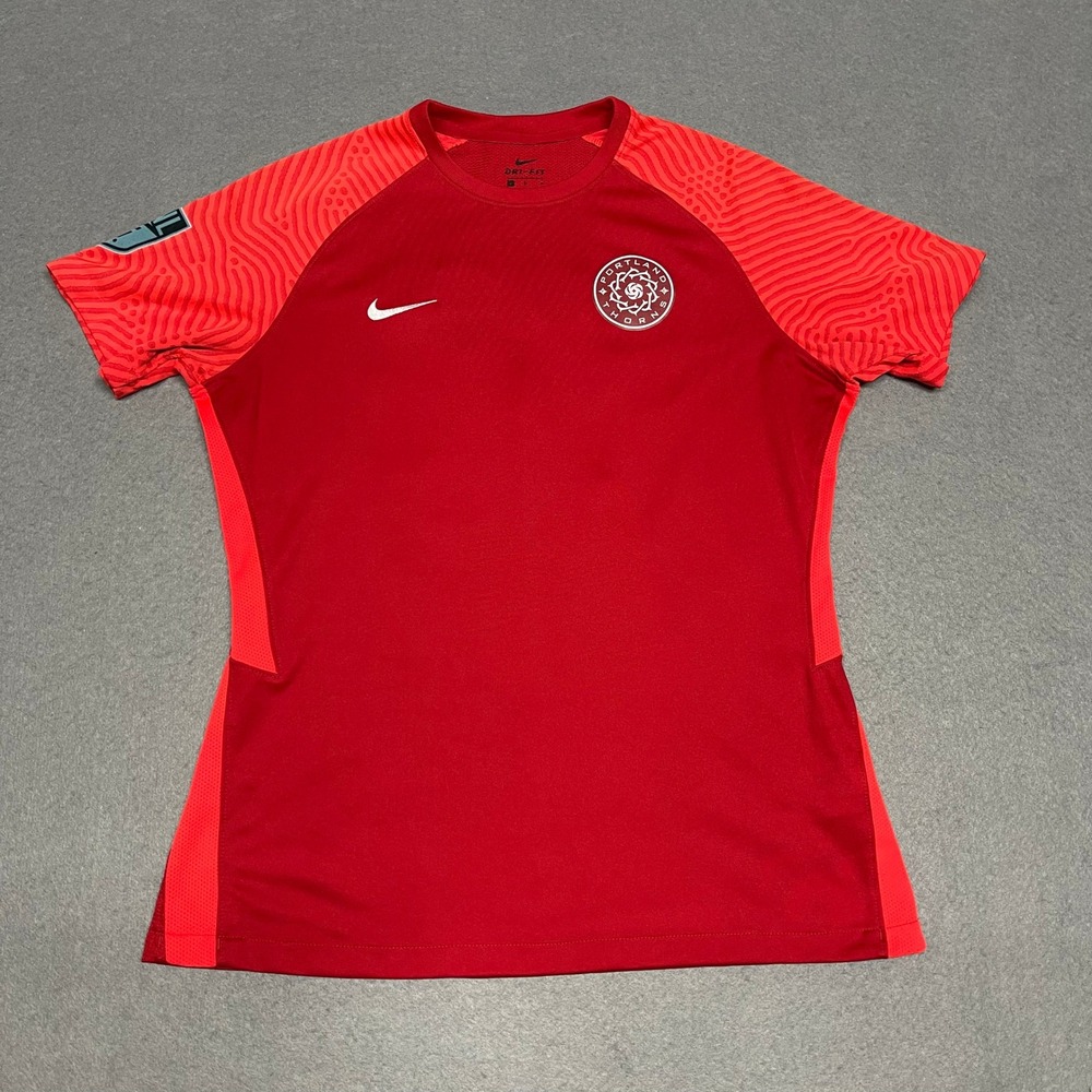 Portland Thorns Jersey Womens Large Red Nike Soccer ECNL Patch Player Issued #50